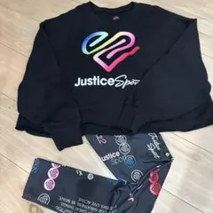 Justice Sport スウェットシャツとレギンスセット L 黒