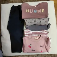HUGME トップスとカットソーのパンツセットまとめ売り6点セット