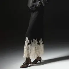 H&M レーストリム ロングスカート S 新品