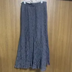 earth music&ecology アース レース フレアスカート