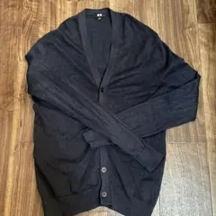 UNIQLO ネイビー 麻　カーディガン S