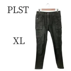 ★美品 PLST プラステ カーキ系 カジュアルパンツ XL(LL)