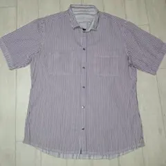2way/美品/２３区/シャツ/ストライプ/リバーシブル/トップス/メンズのサムネイル