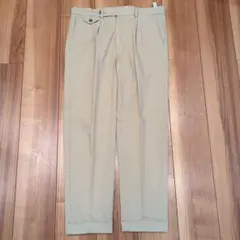ラルフローレン　ライトベージュコットンインタックパンツ