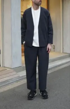 マニュアルアルファベット　ジャーパンツ　ワイド　チャコール　サイズ3 Lサイズ