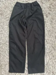 値下げしました　無印良品キッズ洗いざらしチノルーズフィットパンツ　黒130