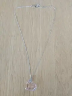 スワロフスキー　オープンハート　ピンク　ネックレス