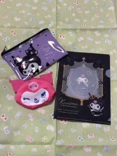 サンリオ クロミ フラットポーチ A6 クリアファイル フェイスポーチ ダイソー