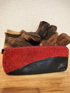 日本製★レザー職人ハンドメイド　鹿革　ペンケース　未使用