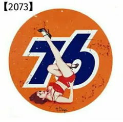 【2073】ヴィンテージ レトロ 転写 ステッカー unocal 76 ガール