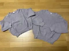 ⭐︎おそろいコーデ⭐︎デビロック　ニット　120 150セット