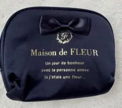 Maison de FLEUR ポーチ ネイビー リボンのサムネイル