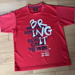 YONEX バドミントン Tシャツ レッド S