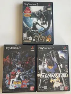 モンスターハンターG ガンダム2本 ps2 ソフトセット