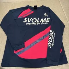 SVOLME 長袖プラクティスシャツ ネイビー ピンク　150のサムネイル