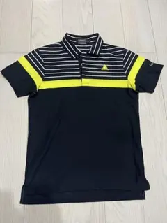 le coq sportif ゴルフシャツ M ネイビー/イエロー