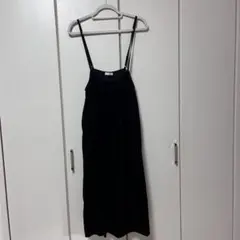 レディース キャミワンピ ベロア生地