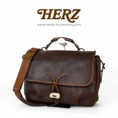 最終価格〜HERZ メッセンジャーバッグ (美品) HERZ(ヘルツ)】メッセンジャーバッグは、大きめの革製できれいめ