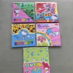 希少品】スヌーピー・ハローキティ折り紙セット