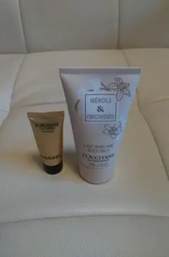 ロクシタンオーキデボディミルク50ml＋シャネルサンプル　国内正規品