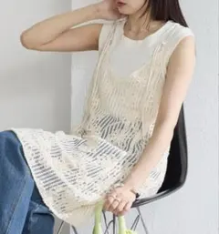 Kastane フラワーレースミニワンピース