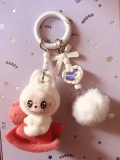 ラブブ♡キーホルダー♡白