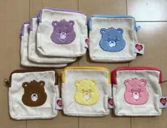 ケアベア　Care Bears 刺繍ポーチ　5種7個セット