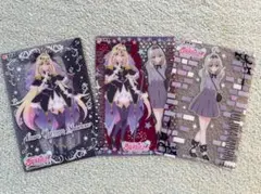 名探偵プリキュア キラキラクリアカードガム　キュアアルカナ・シャドウ　3枚セット