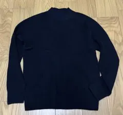 ユニクロ モックネックセーター Lサイズ ネイビー