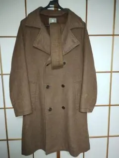 ナノユニバース ベルト付き ウール混トレンチコート