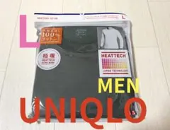 ●新品 미개봉 ●ユニクロメンズ●ヒートテック極暖クルーネック9分袖●オリーブ・L
