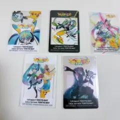 初音ミク ポケモン ポケミクライブ 5枚セット ららぽーと クリアカード 特典