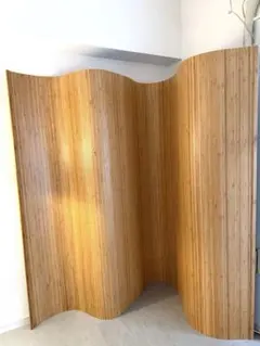 Artekウッドカーブパーテーション風 150cm×200cm CURVE BENCH