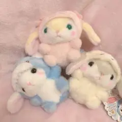 未使用【全3種 コンプセット】 ぽてうさろっぴー ゆるぐるみ水族館2 LMC