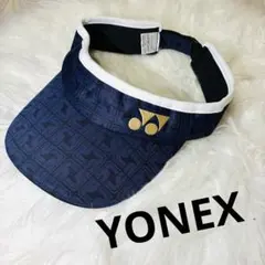新品未使用　YONEX ヨネックス　総柄　バイザー　UVのサムネイル