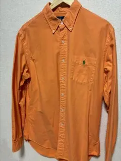 Ralph Lauren オレンジ 長袖シャツ L カスタムフィット