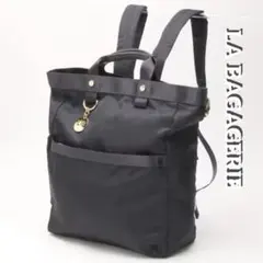 値下げ‼️美品‎✨【LA BAGAGERIE】チャーム付き ナイロンリュック