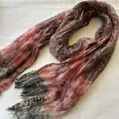 週末セール★Jue&Kashmereジュエカシミア 豹柄グラデーション柄ストールのサムネイル