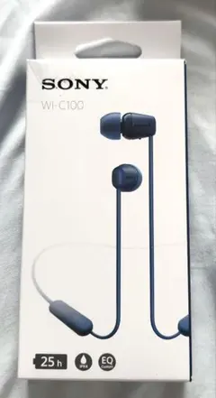 SONY WI-C100 ワイヤレスイヤホン ブルー