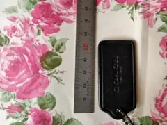 COACH ブラックレザー チャーム