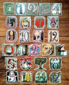 【完売】ヒグチユウコ★ボリス雑貨店　テープカット『NUMBER』１巡 ２６柄のサムネイル