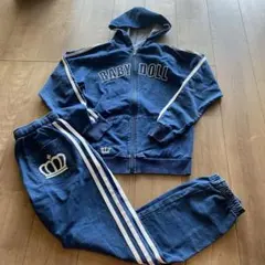 ベビードール デニムジャージ上下 レディース S