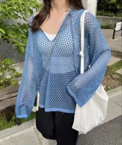 nemne store 前後2wayスキッパーメッシュプルオーバー