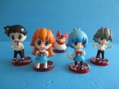ぷちえヴぁ◎ミニフィギュア5種セット◎綾波アスカシンジカヲルペンペン