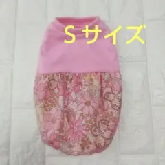 小型犬服 花柄バルーンハンドメイド