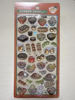 【正規品】ボンボンドロップシール　和柄　日本食　ラーメン　たこ焼き　お好み焼き
