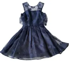 snidel ノースリーブ ワンピース　ネイビー サイズ0 フローラル柄