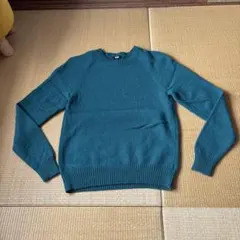 メンズニット　緑色