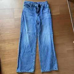ユニクロ　ワイドパンツデニム