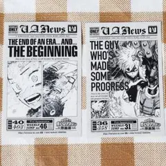 ヒロアカ 原画展 来場者特典 タブロイド風 ステッカー